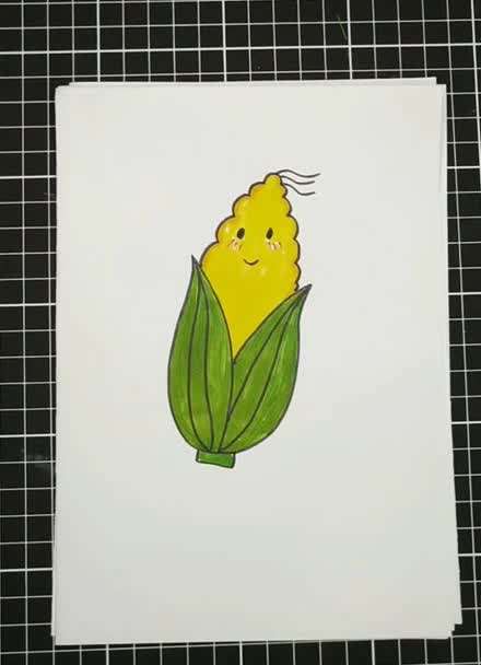 简笔画玉米