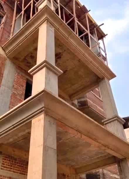 别墅房子屋檐线条模具安装技术视频
