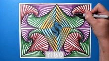 线条幻觉/3D模式/轻松螺旋绘图/色彩艺术/YIBO