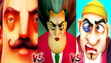Hello Neighbor 2 VS Scary Teacher 3D VS Scary Robber Home Clash - Top Android Games 2020 Offline