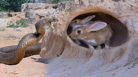 兔子被蛇肉图片