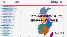 1978~2019年华东八省（市）各市GDP&人均GDP排名【top 20】