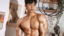 韩国健身运动员肌肉帅哥古典型健身模特小哥