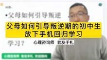 [图]父母如何引导叛逆期的初中生，放下手机、回归学习