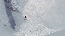 [图]男子滑雪突发雪崩！！若不是镜头拍到，谁敢相信是真的？