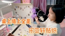 小娜子很喜欢宋亚轩，墙上桌上全是他的贴纸，妈妈怕影响学习
