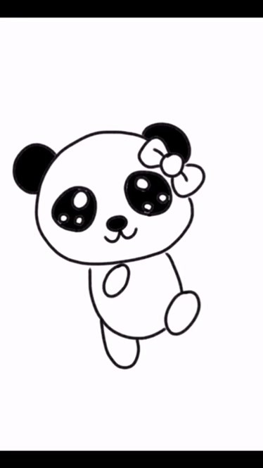 小熊猫简笔画简单图片