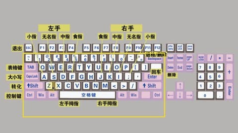 电脑初学者入门打字法图片