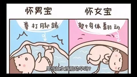 男孩一般几个月有胎动图片