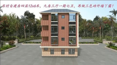 6米宽12米长建房图农村图片