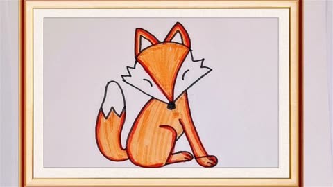 狐狸画法简笔画可爱图片