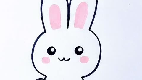可爱的小白兔怎么画?图片