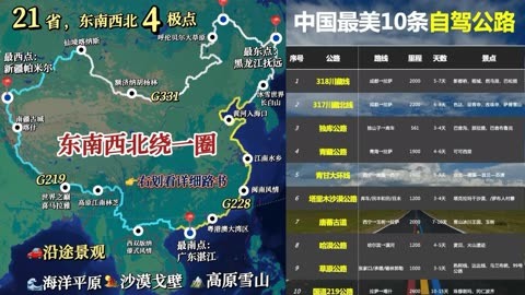 228国道全程线路详细图片