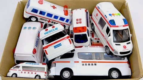 玩具救援车白色汽车救护车卡车玩具